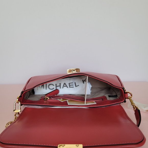 MICHAEL KORS Bradshaw Woven Smooth Leather Convertible Bag-🎈⭐SALE $178. - Picture 13 of 16